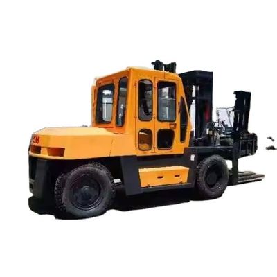 Camión elevador de 10 toneladas TCM FD100 usado con motor diésel y en buen estado