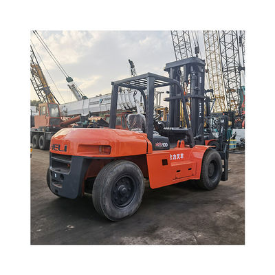 Elevadora elevadora con motor diesel de 10 toneladas de 2012 con capacidad de 10000 kg y longitud de tenedor de rutina