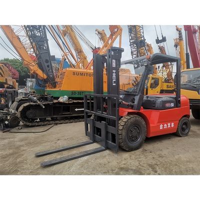 Utilizado LONGHUA HELI50 5 t 3000lb cpqd30 Horquilla longitud de rutina para interiores doble combustible gasolina motor de gas