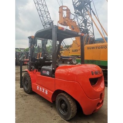 Utilizado LONGHUA HELI50 5 t 3000lb cpqd30 Horquilla longitud de rutina para interiores doble combustible gasolina motor de gas
