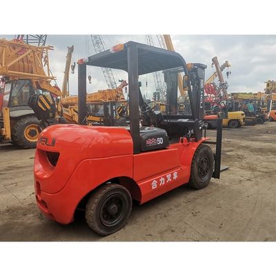 Utilizado LONGHUA HELI50 5 t 3000lb cpqd30 Horquilla longitud de rutina para interiores doble combustible gasolina motor de gas