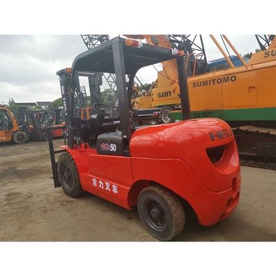 Utilizado LONGHUA HELI50 5 t 3000lb cpqd30 Horquilla longitud de rutina para interiores doble combustible gasolina motor de gas