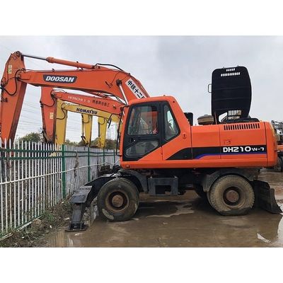 Excavadoras usadas Doosan DH210W-7 de 2020 Excavadoras de ruedas de Corea Motor original Doosan