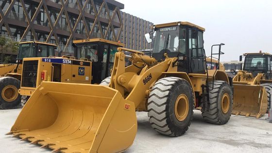 Cargador de ruedas usado CAT 966H en buen estado, con motor original y horas negociables