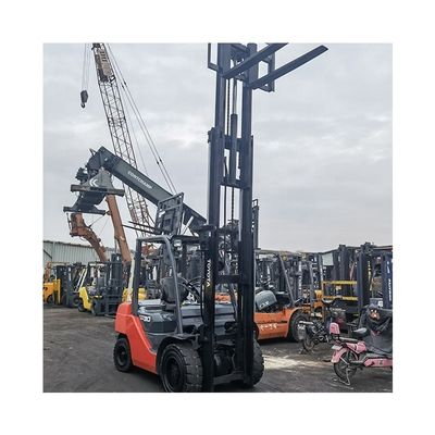 Fabricación de carretillas elevadoras diésel de 3,5 toneladas con camión de paletas semilevadora y ancho de horquilla de rutina