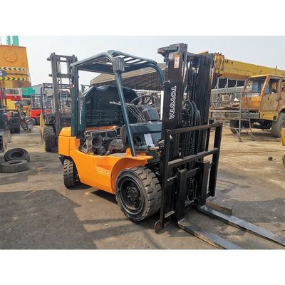 Camionetas elevadoras japonesas Toyota 7f30 usadas Camión elevadora diésel de 3 toneladas Telemanejadora Ancho de horquilla de rutina