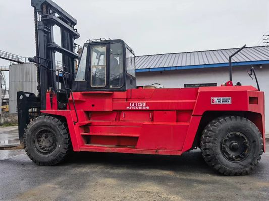 Mitsubishi FD250 de 25 toneladas de uso previo Camión elevador diésel dimensiones generales 3254*1086*2000