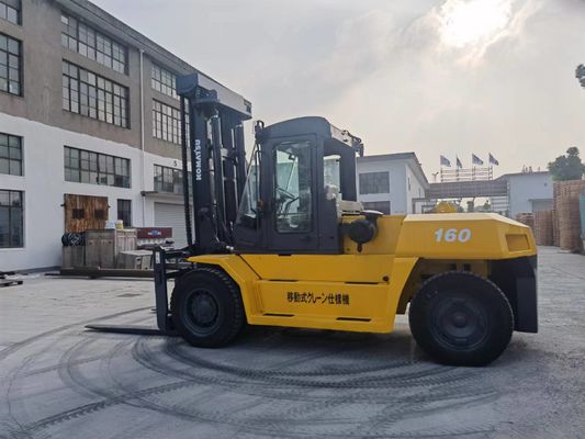 Komatsu FD160 de segunda mano con fuente de energía del motor diesel y longitud de tenedor de 1150 mm