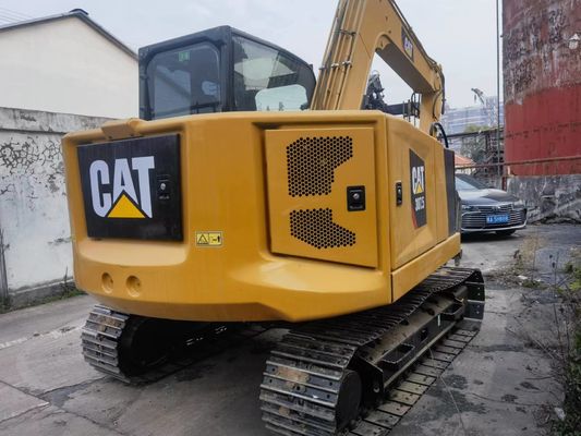 Excavadora usada CAT 307.5 con válvula hidráulica original y vías de caucho de Japón