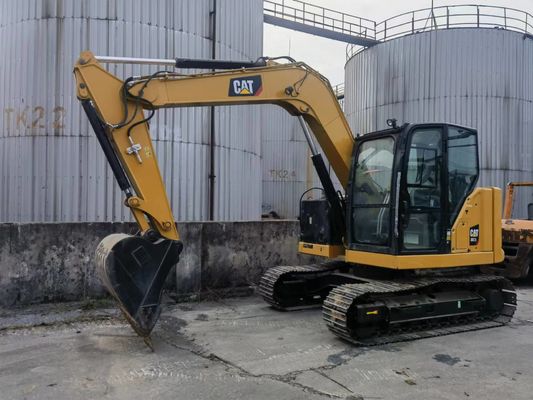 Excavadora usada CAT 307.5 con válvula hidráulica original y vías de caucho de Japón