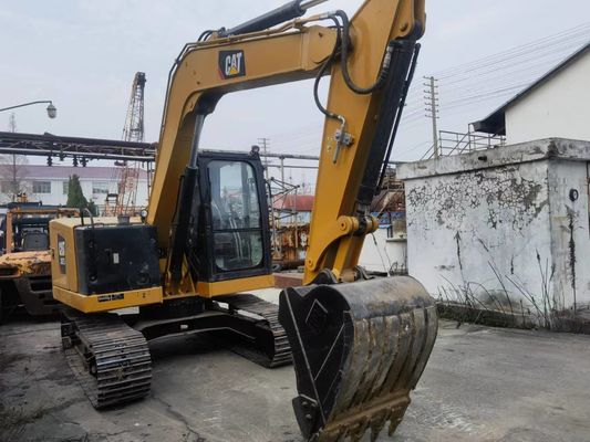 Excavadora usada CAT 307.5 con válvula hidráulica original y vías de caucho de Japón