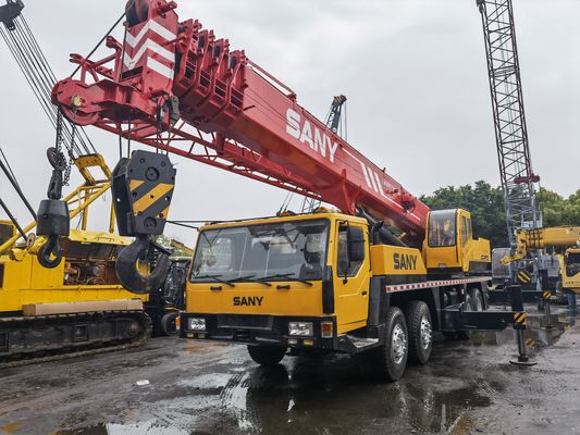 Sany QY50 original de 50 toneladas grúa de camión de segunda mano 57m maquinaria de construcción móvil