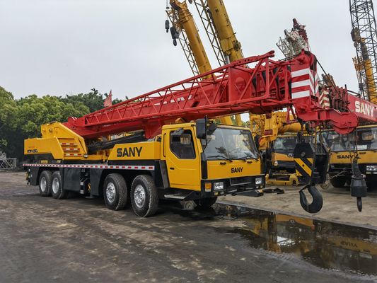 Sany QY50 original de 50 toneladas grúa de camión de segunda mano 57m maquinaria de construcción móvil