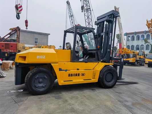 Komatsu 100% Japón FD200 original de 20 toneladas carretilla elevadora de segunda mano con anchura de horquilla de 550 mm