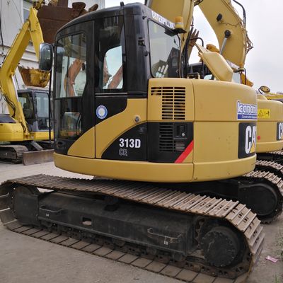 13TON de segunda mano Caterpillar 313D Excavadora Usada Cat 312D 313D Excavadora de rastreo en Shanghai
