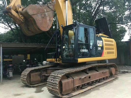CAT 336E Excavadora hidráulica usada para construcción de ingeniería en buen estado