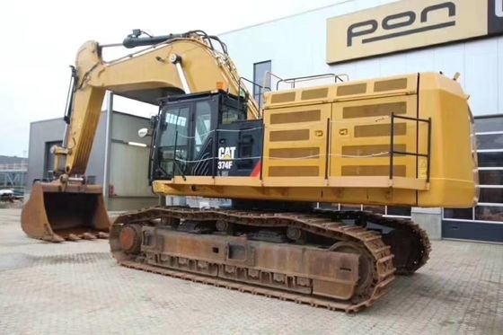 74000 KG CAT 374F Excavadora de movimiento de tierra Excavadora usada para trabajos de construcción