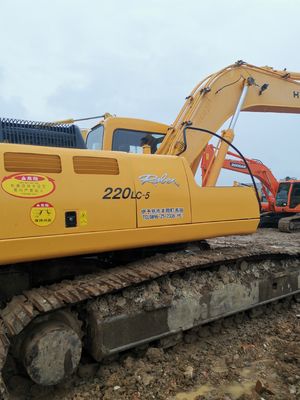 22000 KG Hyundai 220 220-5 de segunda mano Excavadora hidráulica 22 toneladas Peso de operación
