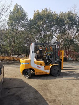 1200 mm de anchura de horquilla TCM 3 toneladas 3.5 toneladas de diésel carretilla elevadora con motor ISUZU YANMAR MISUBISHI