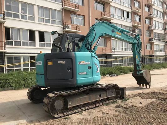 Condición original Kobelco SK70SR 7 toneladas Excavadora de rastreo usada en buen estado de funcionamiento