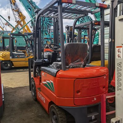 18000 kg Peso Naranja Pequeña carretilla elevadora con 3 etapas de desplazamiento lateral del mástil y rendimiento