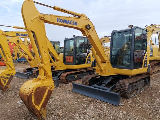 Horas bajas Komatsu Pc56-7 Excavadora usada en Shanghai con y original válvula hidráulica