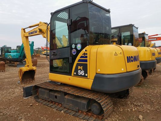 Horas bajas Komatsu Pc56-7 Excavadora usada en Shanghai con y original válvula hidráulica
