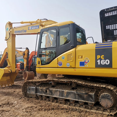 Excavadoras KOMATSU PC160 de segunda mano en buen estado con un peso de operación de 16000 kg