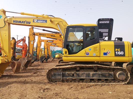 Excavadoras KOMATSU PC160 de segunda mano en buen estado con un peso de operación de 16000 kg