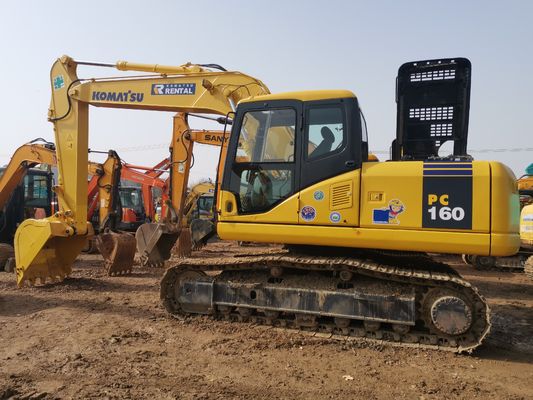 Excavadoras KOMATSU PC160 de segunda mano en buen estado con un peso de operación de 16000 kg