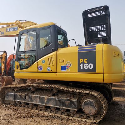 Excavadoras KOMATSU PC160 de segunda mano en buen estado con un peso de operación de 16000 kg