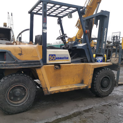 Camioneta elevadora de 5 t Komatsu con cilindro 1200 mm Largo del tenedor 2.7*1.2*2.1m Dimensiones generales