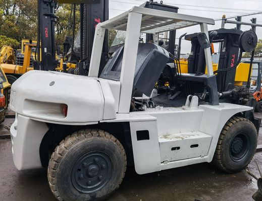 Largo del tenedor de 7 toneladas Usado TCM Japón Mini Original Diesel empujador de bifurcación en buenas condiciones