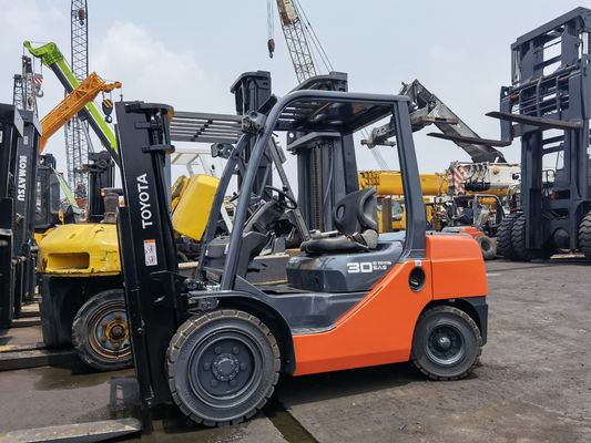 3000 kg Motor de gasolina Toyota 8F30 Elevadora hidráulica diesel para cargas pesadas