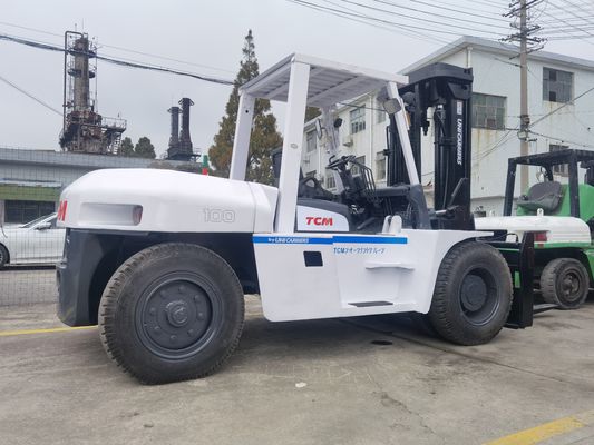 Consumo 10 toneladas TCM FD100Z 2 Etapa 4 Meteras carretilla elevadora usada para talleres de reparación de máquinas