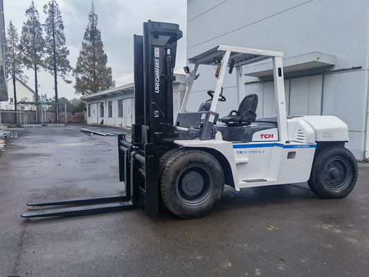 Consumo 10 toneladas TCM FD100Z 2 Etapa 4 Meteras carretilla elevadora usada para talleres de reparación de máquinas