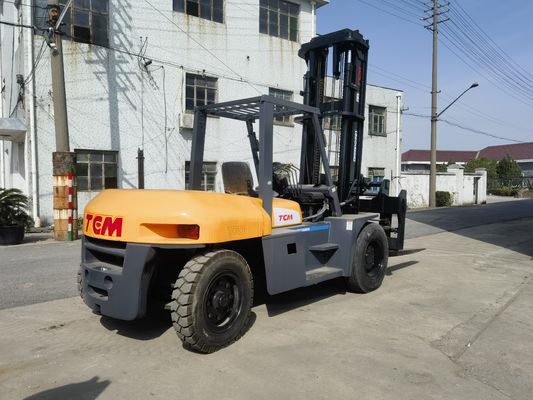 TCM FD100 10T elevadora de diésel usada 5m Mast 6 metros de altura con desplazamiento lateral 10000 KG Peso