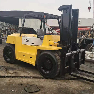 Zona industrial de Shanghai Venta Japón TCM de segunda mano 10 toneladas FD100 montacargas de mástil alto