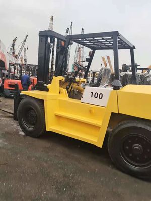 Zona industrial de Shanghai Venta Japón TCM de segunda mano 10 toneladas FD100 montacargas de mástil alto