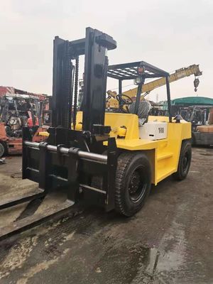 Zona industrial de Shanghai Venta Japón TCM de segunda mano 10 toneladas FD100 montacargas de mástil alto
