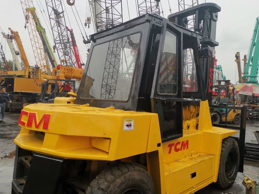 Camioneta elevadora TCM FD70Z8 usada con dientes automáticos y fuente de energía del motor diésel en Shanghai
