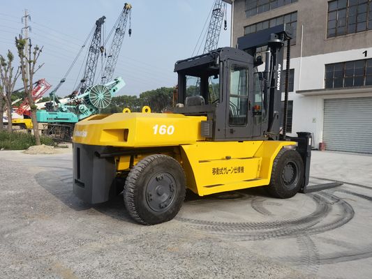 Komatsu FD160 16 toneladas de diésel elevadora elevadora de segunda mano Condición usada para el hogar Ancho de tenedor 1200mm