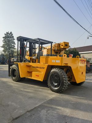 TCM 16 toneladas FD160 16T elevadora de carretillas Japón Original elevadora de carretillas usada para trabajos pesados
