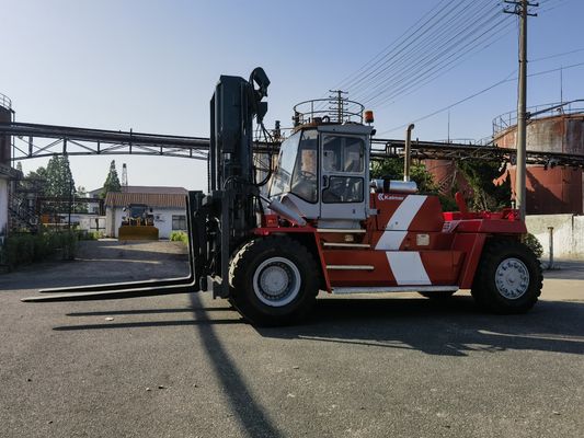 Largura de la horquilla Rutinario utilizado Kalmar 25 toneladas Contenedor alcanza apilador con posicionador de horquilla