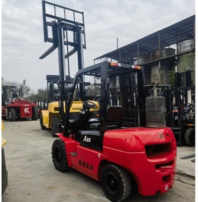 Excelente estado Hangzhou A30 3 toneladas Mini diésel carretilla elevadora para pequeñas empresas