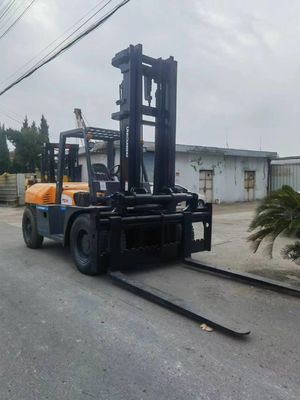 Peso KG 10000 kg en buen estado Tcm 10Ton carretilla elevadora FD100 Empilador usado original de Japón