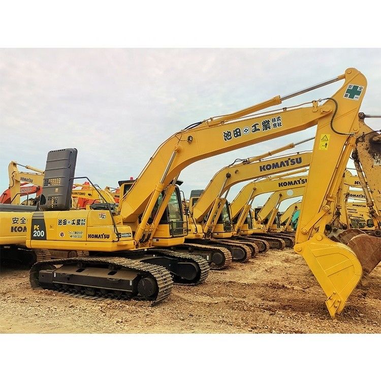 20 toneladas de excavadora usada Komatsu Pc200 excavadora de segunda mano de excavadora de rastreo 2001-4000 horas