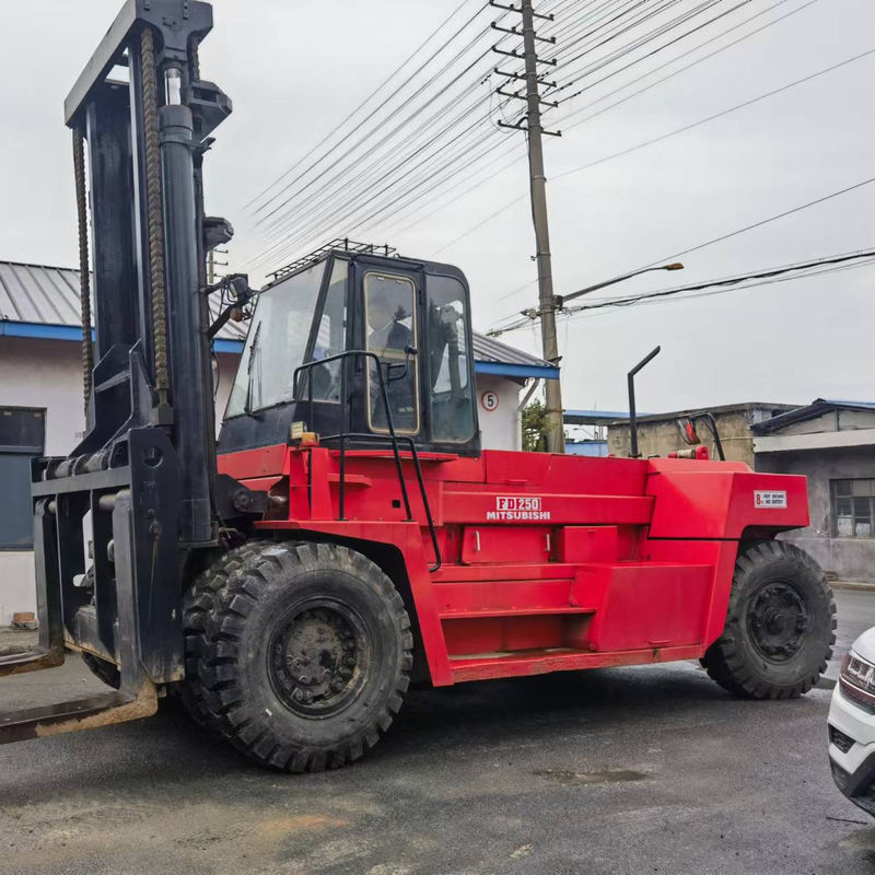 Mitsubishi FD250 de 25 toneladas de uso previo Camión elevador diésel dimensiones generales 3254*1086*2000