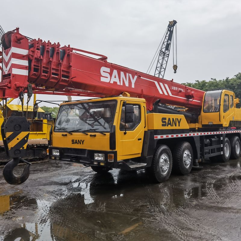 Sany QY50 original de 50 toneladas grúa de camión de segunda mano 57m maquinaria de construcción móvil