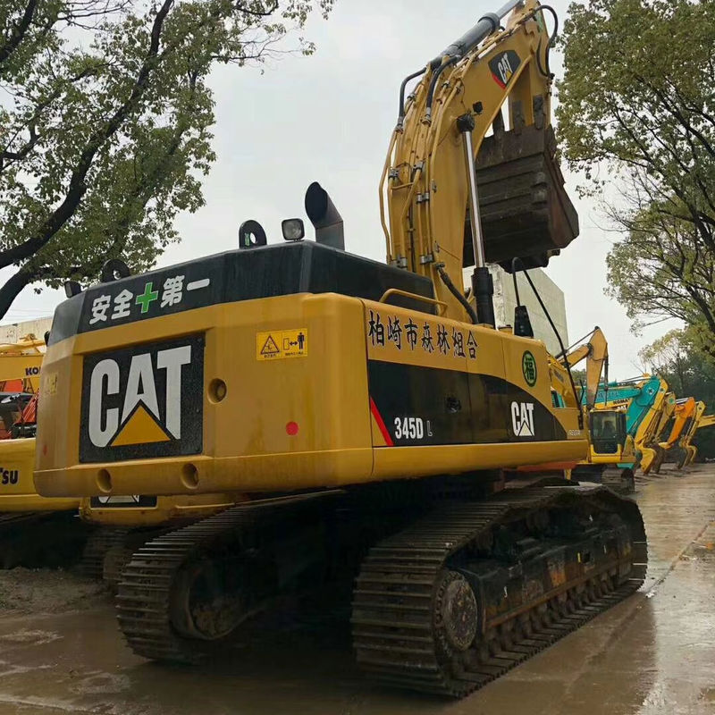 Excavadora usada CAT 345D con cilindro hidráulico original y 2001-4000 horas de trabajo